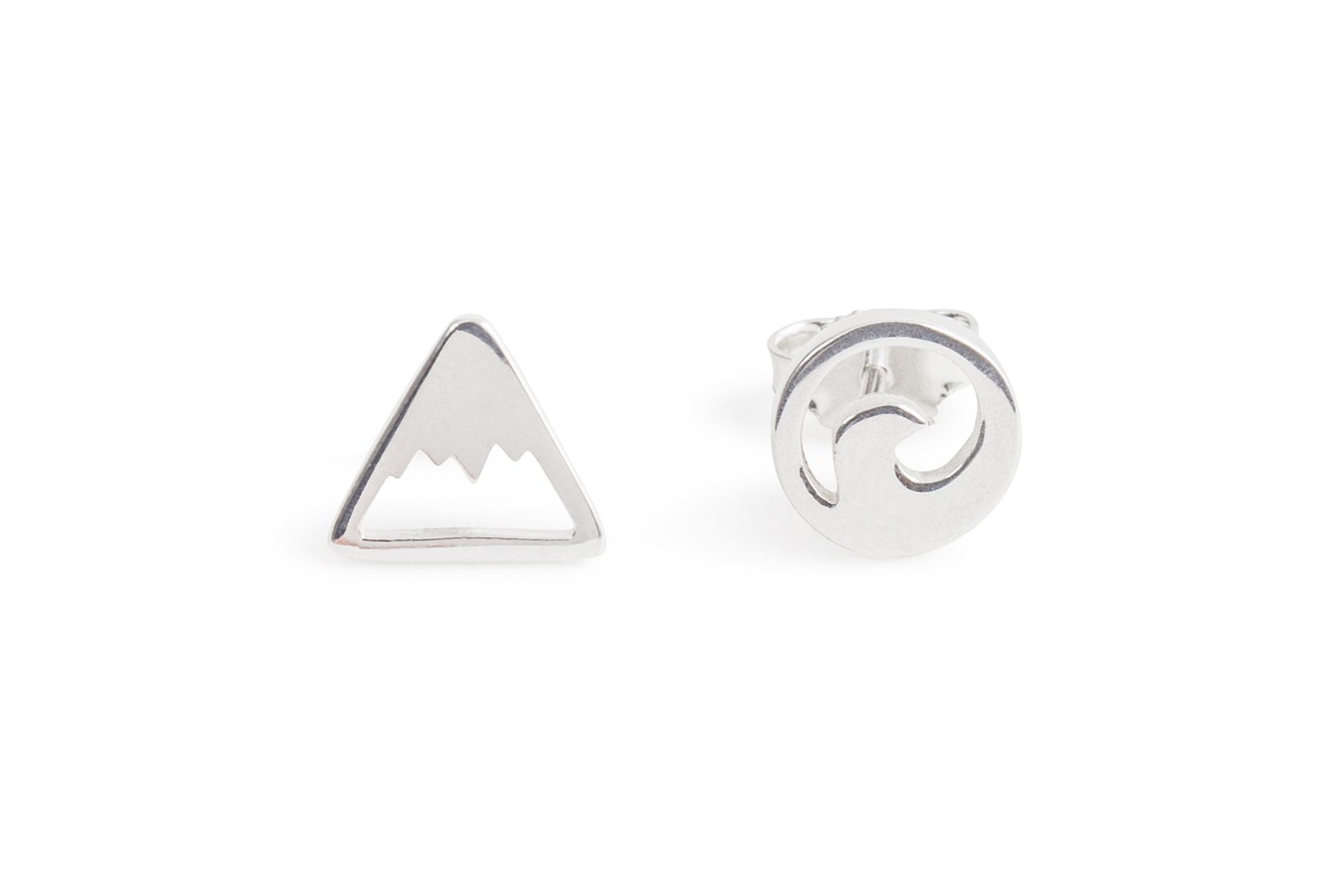 Wave & Mountain Earrings (studs)
